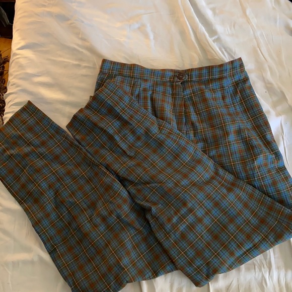 Gorgeous wool plaid pants from 1961 - Picture 1 of 4